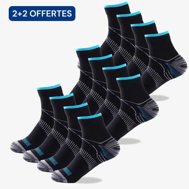 Chaussettes de compression en fibre de bambou – Soutien, confort et bien-être au quotidien