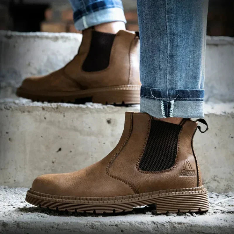 Bottes de sécurité imperméables avec embout en acier – Protection et confort tout-terrain