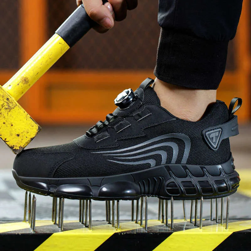 Chaussures de sécurité avec système de réglage rotatif – Protection et confort toute la journée