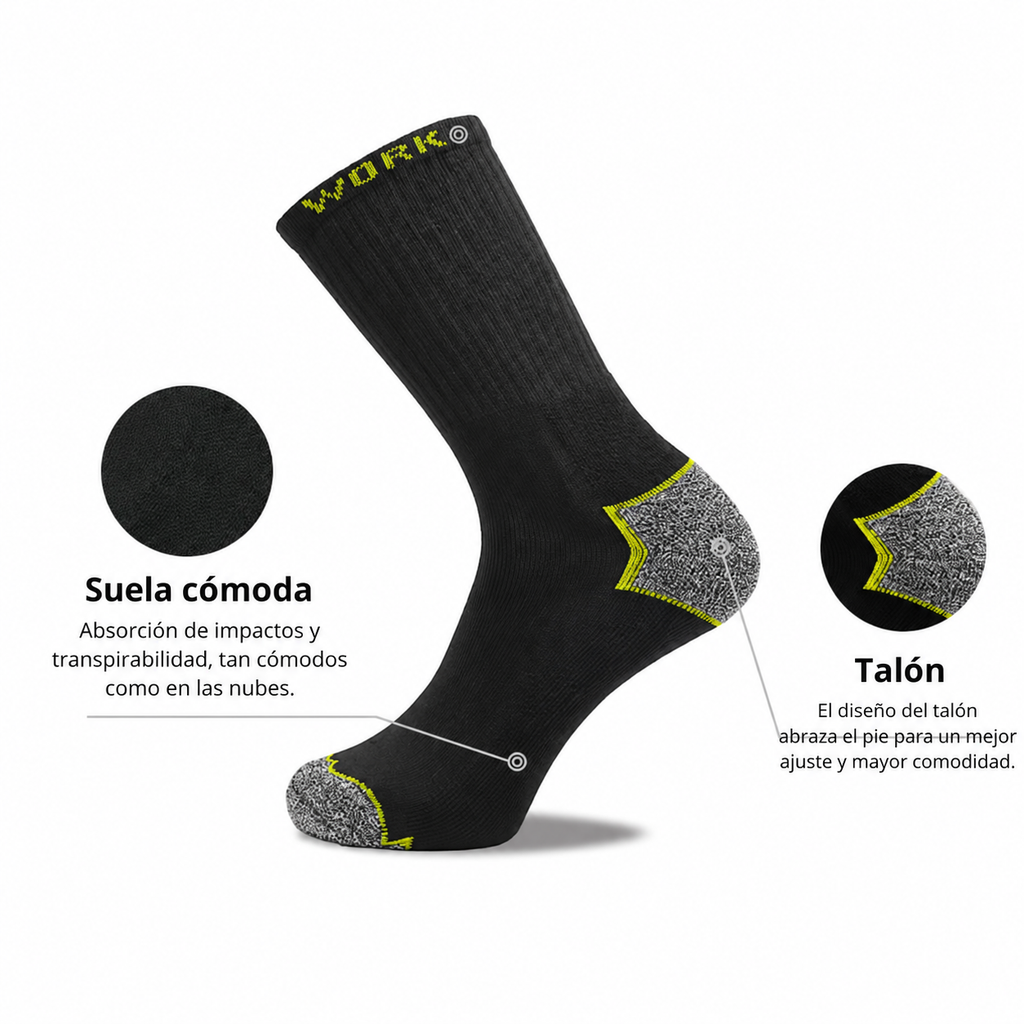 Chaussettes orthopédiques anti-ampoules – Lot de 3 paires