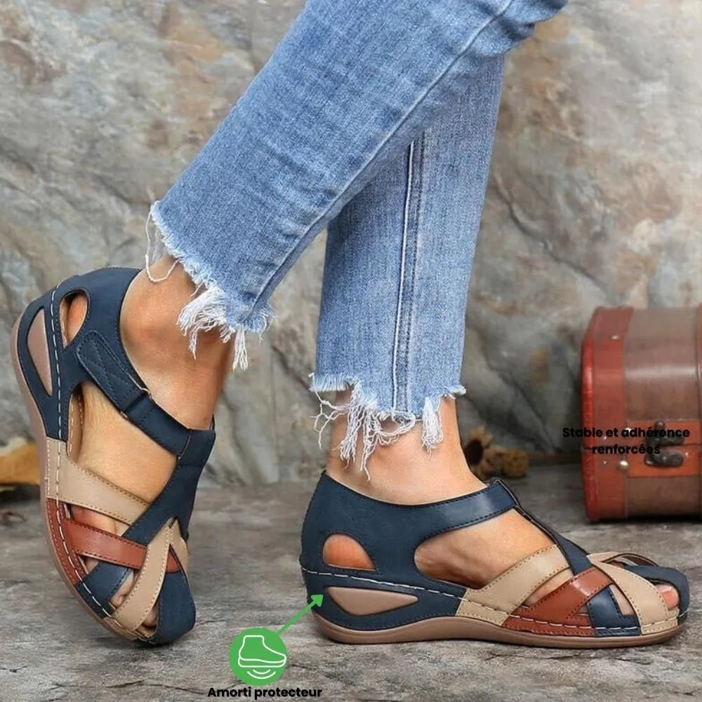 Sandales Orthopédiques Compensées pour Femmes – Confort et Style à Chaque Pas