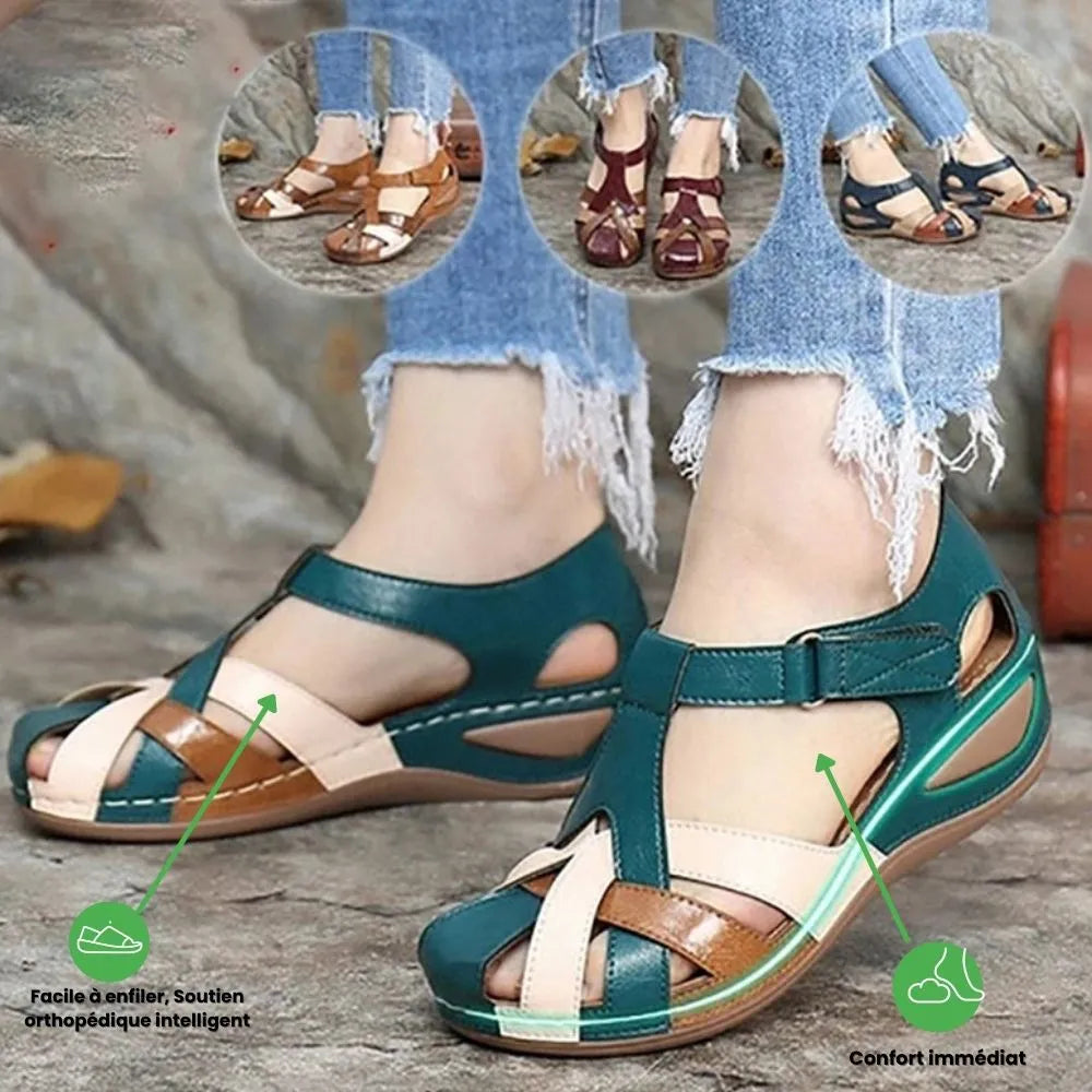 Sandales Orthopédiques Compensées pour Femmes – Confort et Style à Chaque Pas