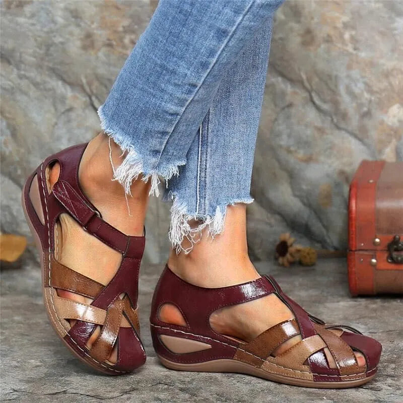 Sandales Orthopédiques Compensées pour Femmes – Confort et Style à Chaque Pas