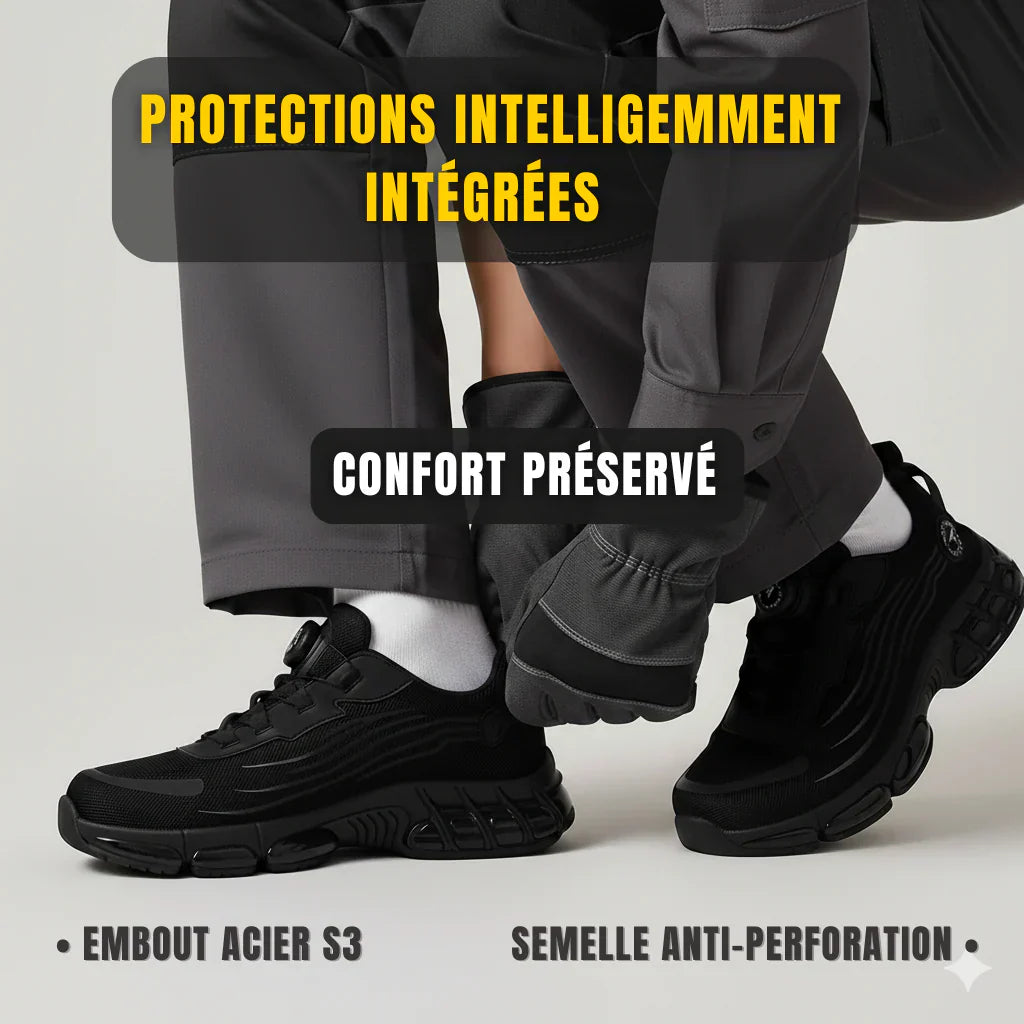 Chaussures de sécurité à bout renforcé – Protection et confort supérieurs
